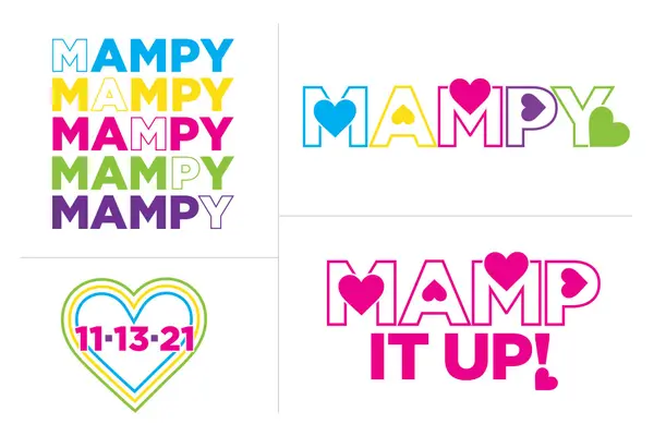 Neon Themed Logo Design