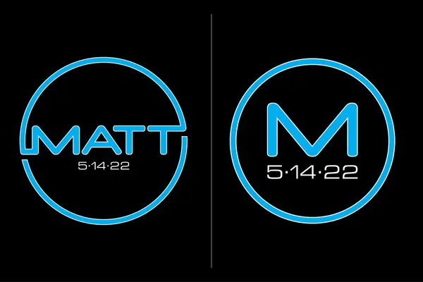 Neon Bar Mitzvah Logo Design