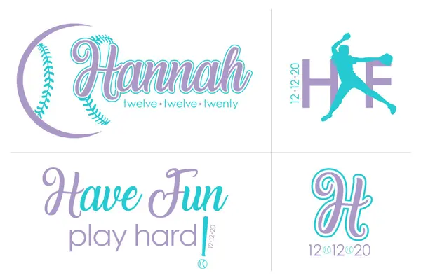 Softball Bat Mitzvah Logo Design