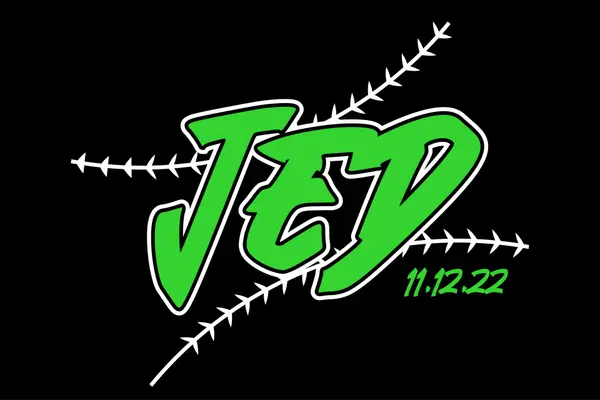 Baseball Themed Graffiti Logo
