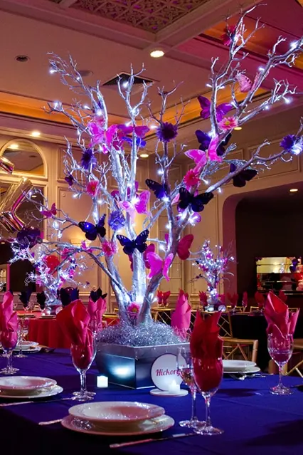 Pink and Purple Butterfly Trees