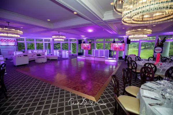 Purple LED Uplighting