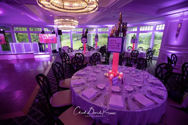 Purple LED Uplighting