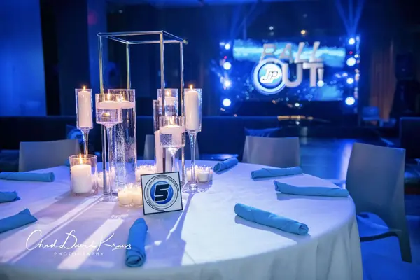 Bar Mitzvah Candle Centerpieces