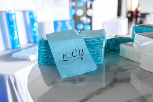 Light Blue Cocktail Napkins