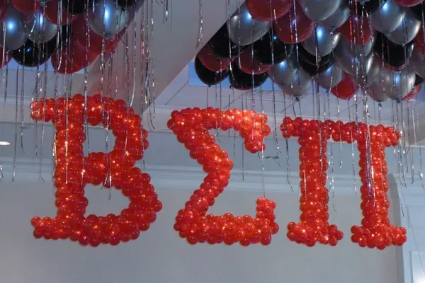 Red Name in Balloons
