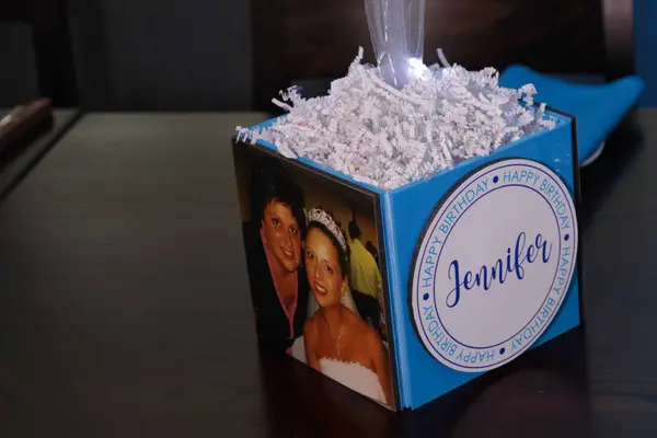 Photo Cube Centerpiece