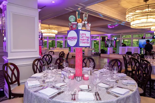 Starbucks Themed Centerpiece