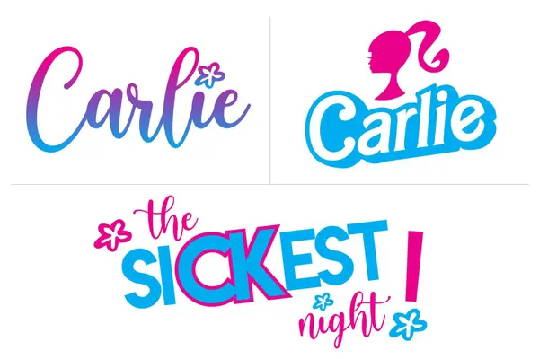 Barbie Theme Logo Design