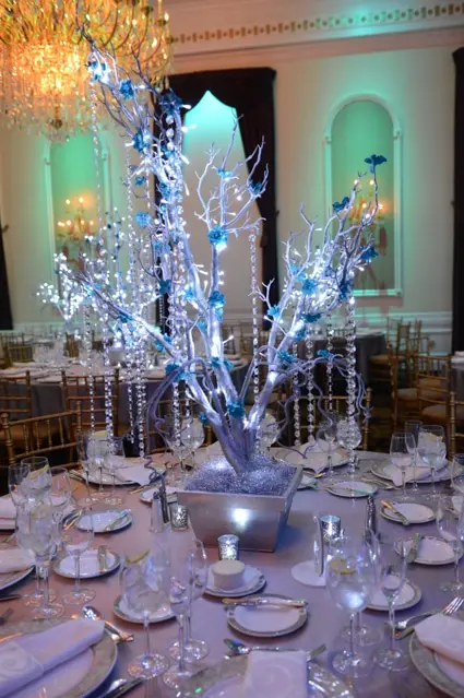 Silver LED Tree Centerpiece