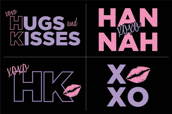 Hugs and Kisses Logo Design