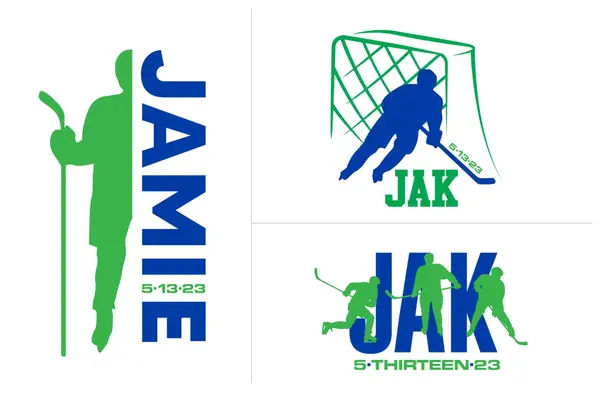 Hockey Theme Logo Design