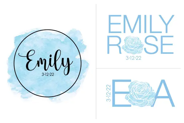 Watercolor Rose Logo Design
