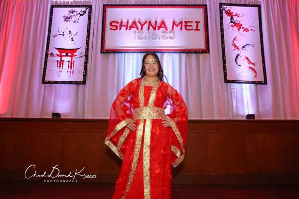 Asian Themed Bat Mitzvah Backdrop