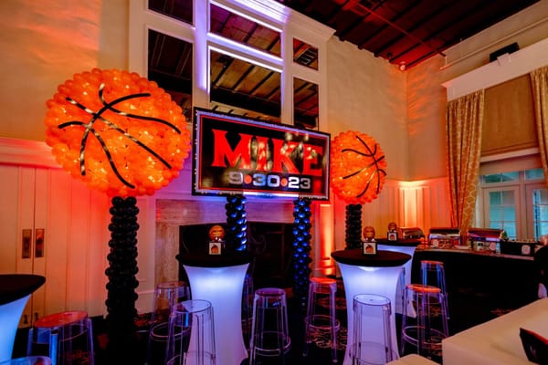 Basketball Themed Backdrop