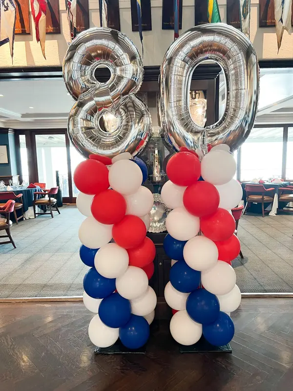 Mylar Number Balloon Columns