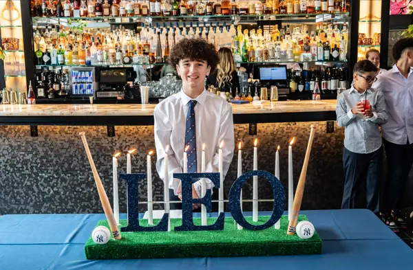 Yankees Themed Candle Lighting Display