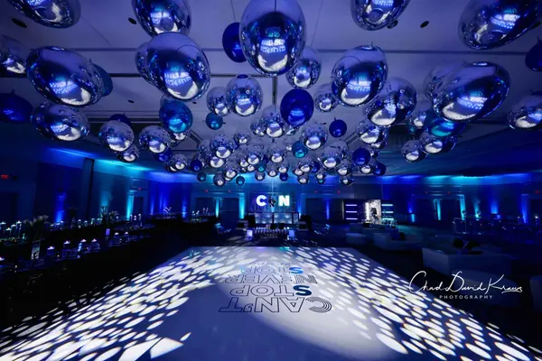 Silver and Blue Metallic Orbz