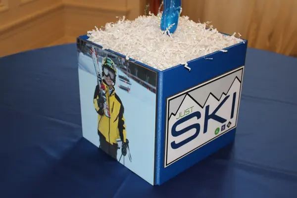 Ski Themed Photo Cube