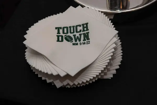 Football Logo Cocktail Napkins