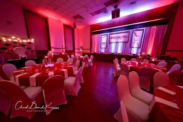 Red LED Uplighting