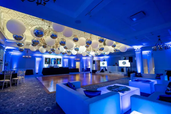 Royal Blue Uplighting