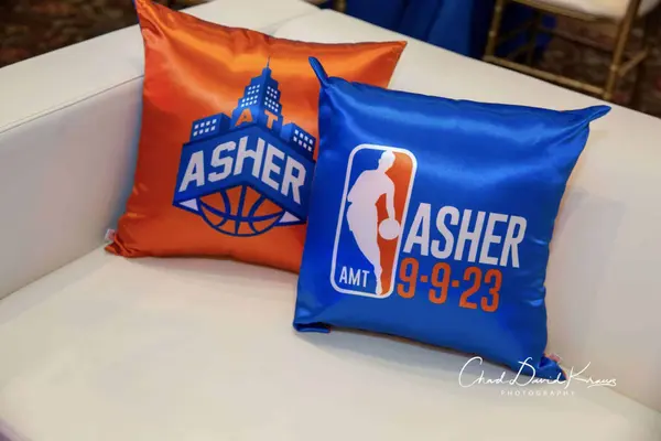Basketball Themed Logo Pillows