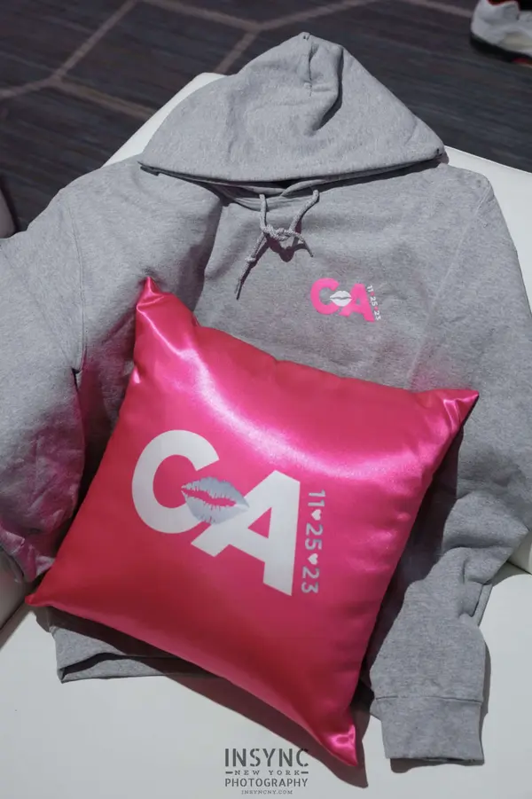 Hot Pink Logo Pillow