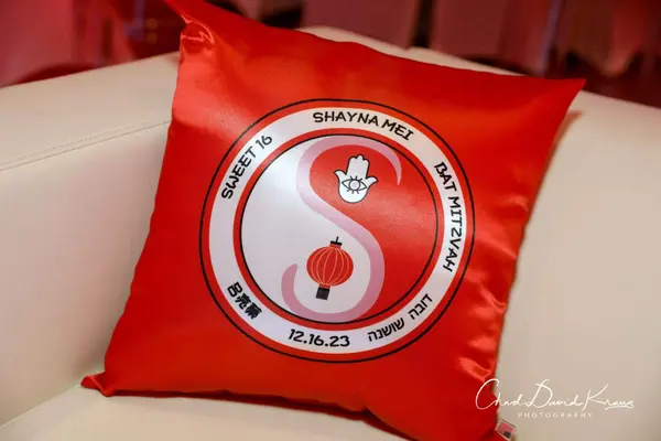 Asian Themed Logo Pillow