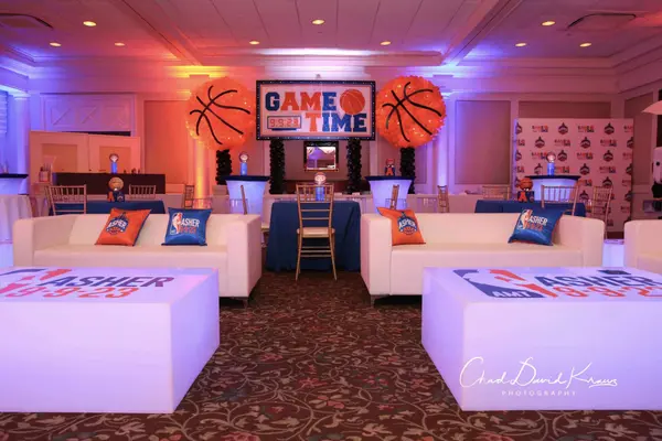 Basketball Themed Bar Mitzvah Lounge