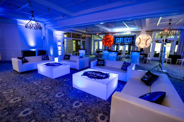 Sports Themed Bar Mitzvah Lounge