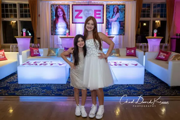Pink and Gold Bat Mitzvah Lounge