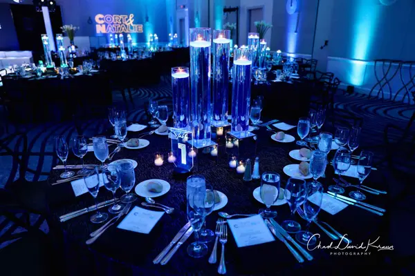 Blue LED Centerpiece