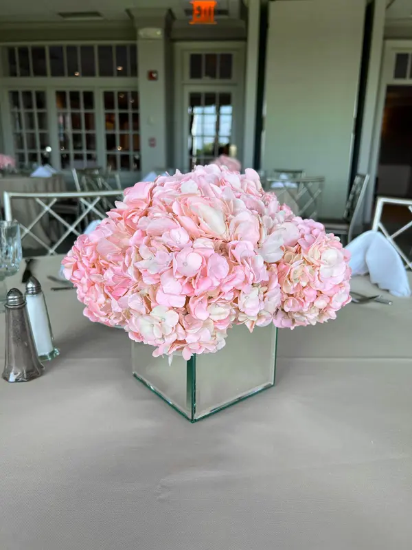 Pink Hydrangea Centerpiece
