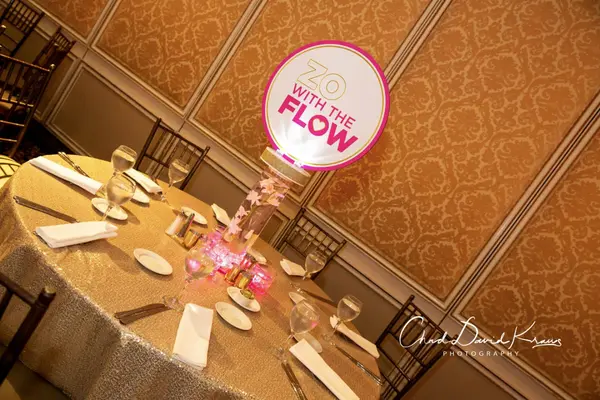 LED Orchid Logo Centerpiece