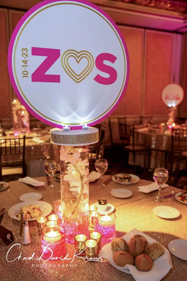 LED Orchid Logo Centerpiece