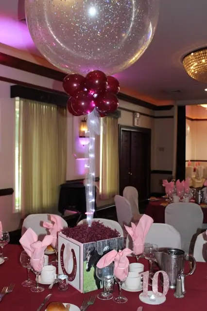 Horse Themed Photo Cube Centerpiece