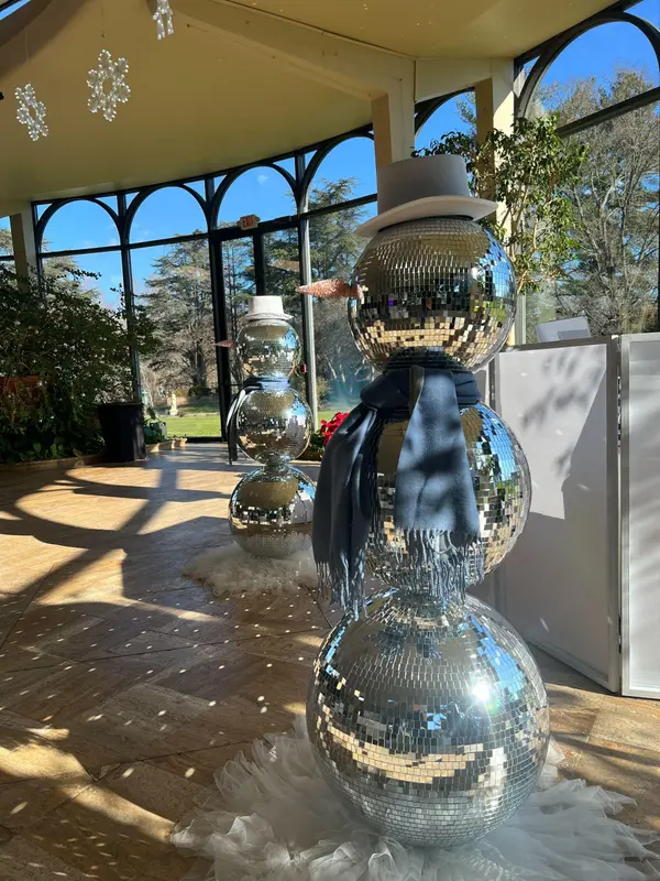 Disco Ball Snowman