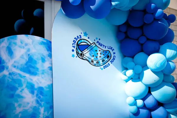 Crocs Themed Photo Backdrop