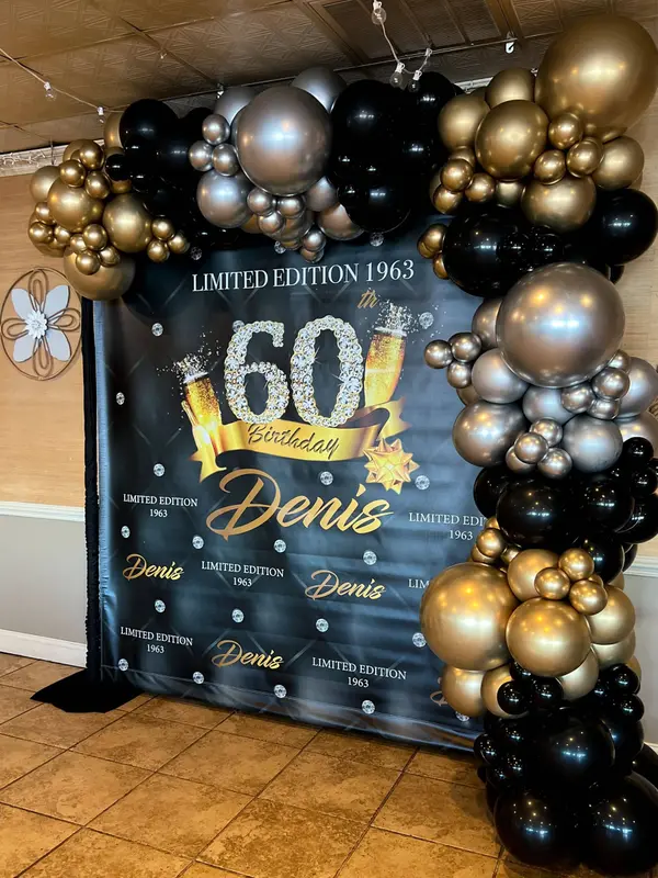 60th Birthday Photo Backdrop