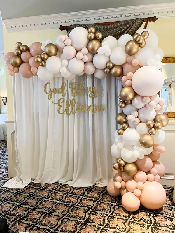 Christening Balloon Garland