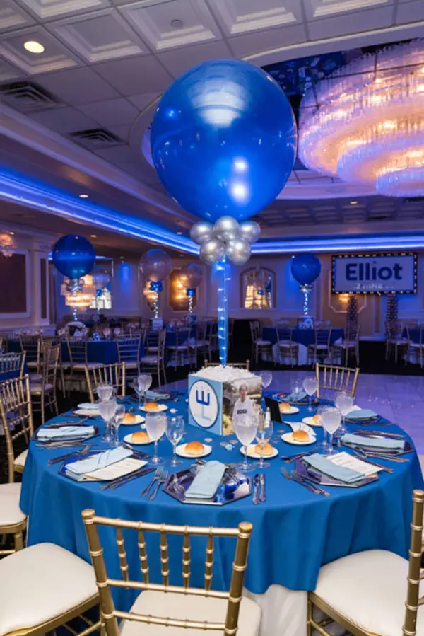 Chanukkah Themed Bar Mitzvah Centerpieces