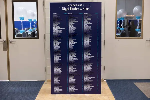 Giant Custom Seating Chart