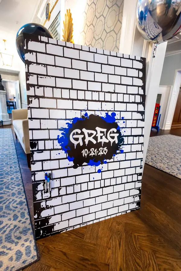 Graffiti Themed Sign in Board