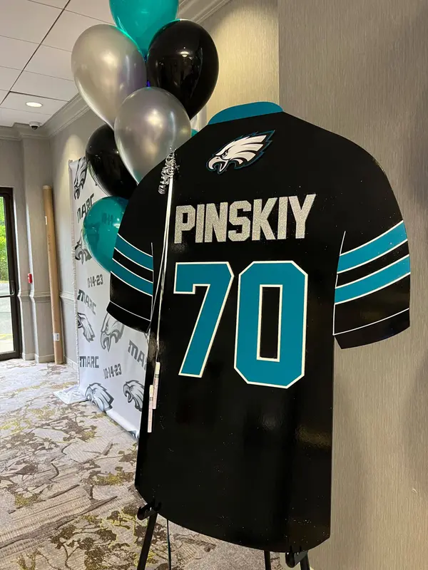 Football Jersey Sign in Board