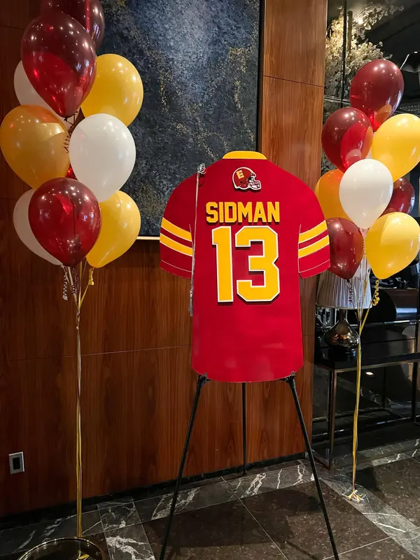 Football Jersey Sign in Board