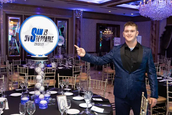 LED Sports Themed Logo Centerpiece