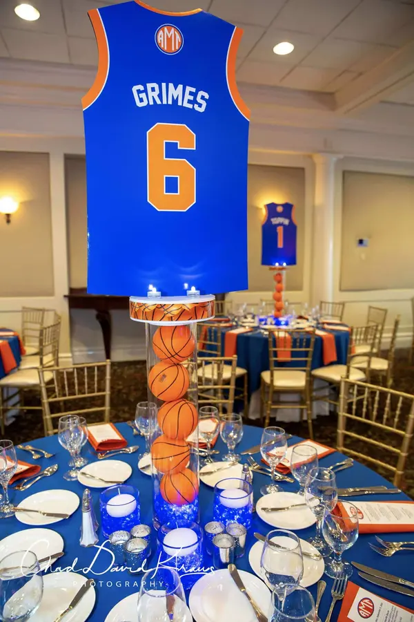 Basketball Jersey Centerpiece