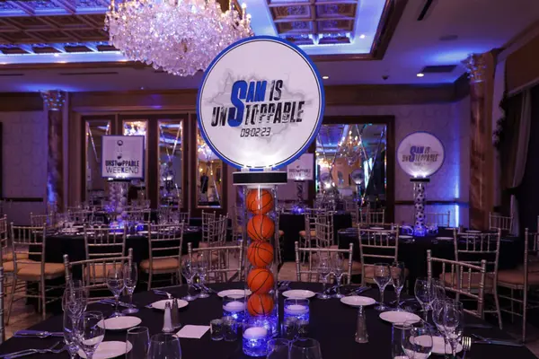 LED Sports Themed Logo Centerpiece