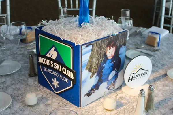 Ski Themed Photo Cube